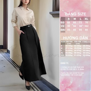    Congaivn  Chân váy thiết kế dáng A dài 85cm  Eo cao tôn dáng CV30 Vải dày mềm dễ chịu nữ. 