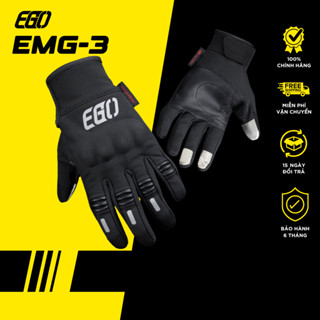 Găng Tay Bảo Hộ Nam Nữ EGO EMG-3 Dài Ngón Giữ Ấm Kháng Nước Đi Xe Máy Mô Tô PKL Cảm Ứng [Chính Hãng]