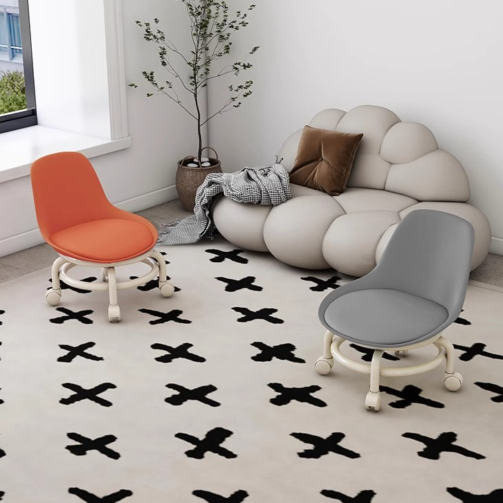 Ghế Ngồi Nhỏ Thương Hiệu iiko Có Bánh Xe Không Ồn Ghế Đẩu Cho Bé Ghế Tròn Xoay Bệt Đa Năng Có Nệm Êm Tiện Dụng | BigBuy360 - bigbuy360.vn