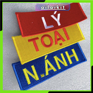  Bảng Tên Thêu trên Võ Phục Bảng tên đồ võ Vovinam Taekwondo Karate Shop Võ Thuật Ailaikit 