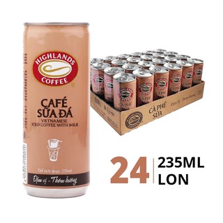 Thùng Cafe sữa highland lon x 24 lon