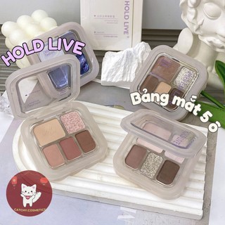   HOLD LIVE  Bảng Mắt HOLD LIVE 5 Ô Vỏ Trắng Trong Suốt Soft Gauze Eye-dotting 6.8g  HL752  