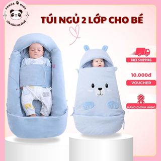 Túi Ngủ Đa Năng Cho Bé Sơ Sinh Mùa Đông, Nôi Ngủ Đa Năng, 2 Màu Chất Bông Dày Dặn Có Thể Tháo Rời