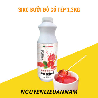 SIRO BƯỞI ĐỎ( CÓ TÉP) WONDERFUL chai 1,3kg thơm ngon, pha chế tiện lợi