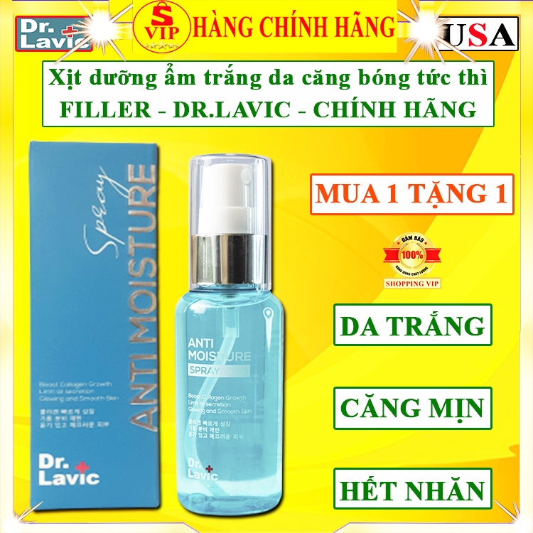 Chai xịt căng bóng da tức thì Dr.lavic chính hãng anti moisture spray drlavic xóa nhăn da dr lavic