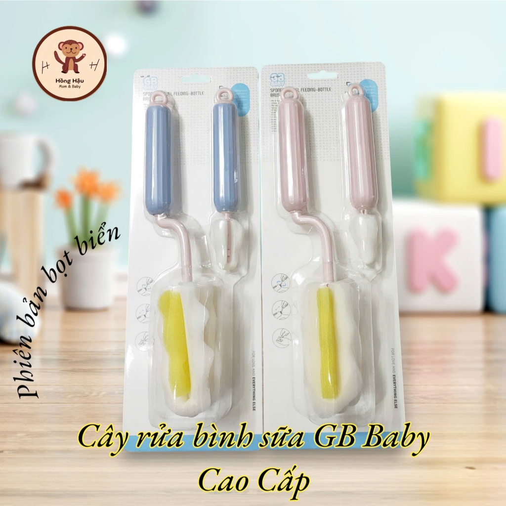 Cây rửa bình sữa Gb-Baby cao cấp (Bọt Biển) - Cây rửa bình sữa GB Baby Dụng Cụ Chà Rửa siêu sạch