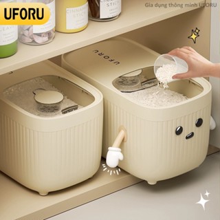 Thùng đựng gạo nhà bếp thông minh chống ẩm mốc uforu nhiều kích cỡ 5kg 10kg 15kg - UF309