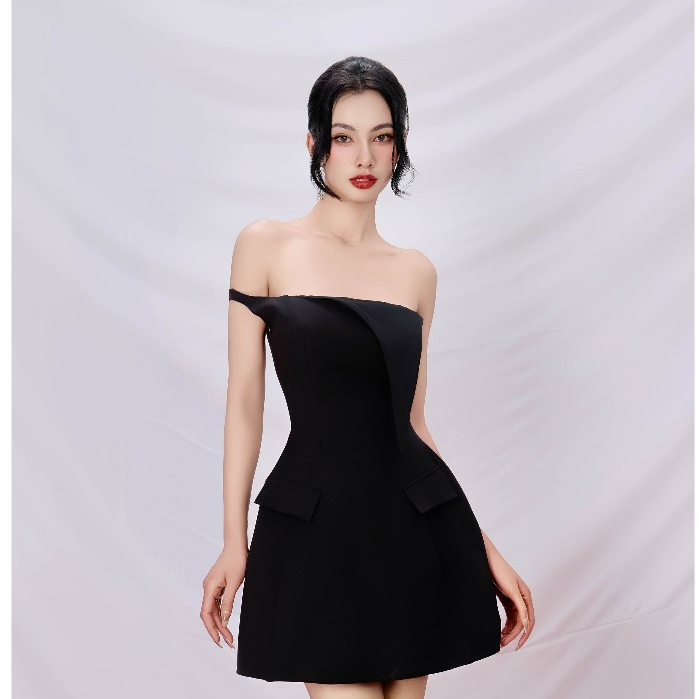 [BYDI DESIGN] Cyma Dress | Đầm Đen Mini Thiết kế Siết eo Sang trọng, Tinh tế