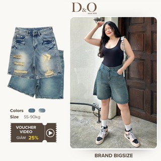 Quần Short Ngố Nữ Trơn Rách Cá Tính, 2 Màu Đậm Nhạt Lưng Cao Eo Tôn Dáng Quần Ngố Jean Bigsize 58-90kg