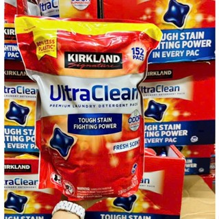  ❤️  Q.3  Túi 152 Viên Giặt Kirkland UltraClean Mỹ Giặt Tẩy Khử Mùi Giữ Màu Thơm Mềm Vải 