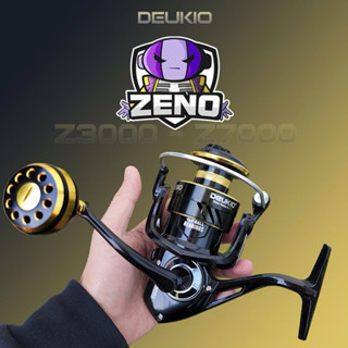 Máy câu cá Deukio ZENO núm độ cao cấp tải cá lớn có size 3000 đến 7000