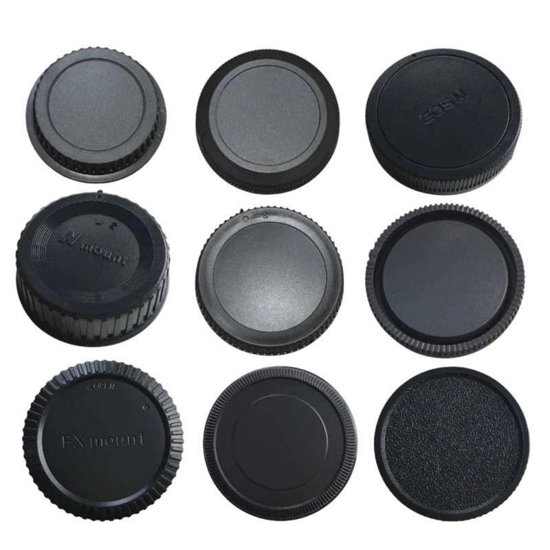 Nắp đuôi lens và đậy body cho máy ảnh Canon/ Fuji/ Niko/Sony size theo ngàm của máy ảnh.