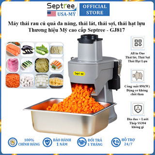 Máy thái rau củ quả đa năng thương hiệu Mỹ cao cấp Septree GJ817 850W - Bào sợi, thái lát, cắt hạt lựu, cắt khoai tây