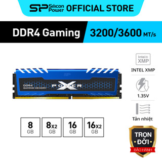 Ram máy tính tản nhiệt DDR4 Gaming Silicon Power XPOWER Turbine 8GB/16GB/32GB 2666/3200/3600Mhz Desktop/PC RAM