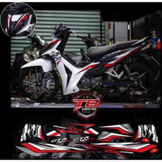 Tem Wave RSX Chữ LC Trắng Đen