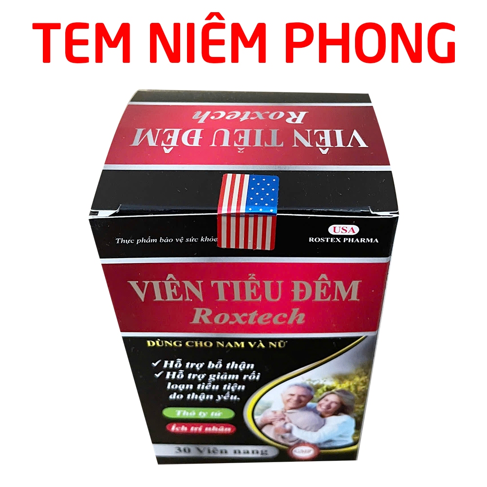 Viên tiểu đêm Roxtech (chai) giúp bổ thận, giảm tiểu rắt, tiểu són, tiểu nhiều lần do thận yếu - Hộp 30 viên
