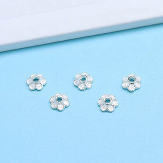[S925] Set 2 Charm bạc ốp cánh hoa 5.2mm - MH249