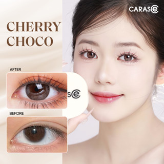 Kính Áp Tròng Khóa Ẩm 10H 3 Tháng Màu Nâu Choco CARASE, Lens Cận S CHERRY CHOCO ( 1 chiếc)