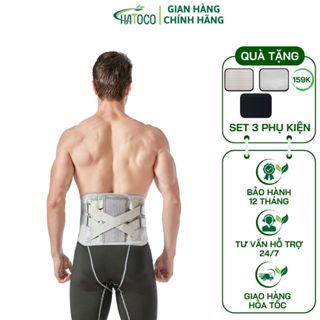 Đai Nẹp Lưng Cột Sống Hatoco Giảm Đau Lưng, Thoái Hóa, Đai Lưng Thoát Vị Đĩa Đệm Thoáng Khí