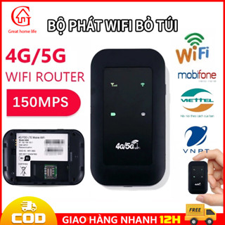 【🔥COD】WiFi di động 4G/5G 150Mbps, bạn có thể tận hưởng WIFI tốc độ cao sau khi lắp thẻ SIM, hỗ trợ tất cả các nhà mạng