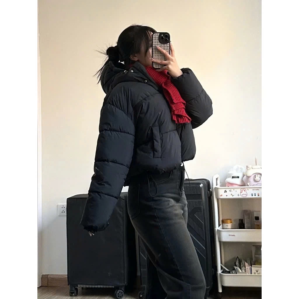 Áo Khoác Phao Béo Dáng Croptop FORLY STUDIO Chần Bông Dày Dặn Phồng Siêu Nhẹ Siêu Ấm Phong Cách Trẻ Trung T034 | BigBuy360 - bigbuy360.vn