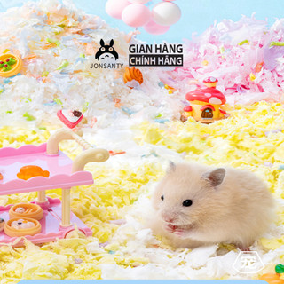  Lót chuồng thú cưng nhỏ chuột hamster Cloud JONSANTY mềm mịn ít bụi hút ẩm phân hủy sinh học 