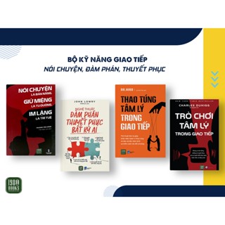 Sách - Combo 4 cuốn: Nói Chuyện Là Bản Năng ... + Nghệ Thuật Đàm Phán... + Thao Túng Tâm Lý ... + Trò Chơi Tâm Lý...