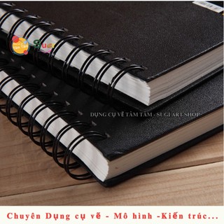 Sketchbook, sổ canson vẽ chì A5 (Lò xo bìa đen)-potentate