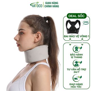 Nẹp Cổ Mềm Chống Cổ Rùa Hatoco, Đai Cổ Chống Mỏi Cổ Vai Gáy, Định Hình Và Ngừa Thoái Hóa Đốt Sống Cổ