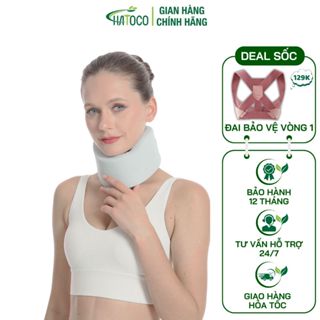 Nẹp Cổ Hỗ Trợ Giảm Cổ Rùa Hatoco Giúp Định Hình Cổ Và Giảm Đau Mỏi Cổ Vai Gáy Hiệu Quả
