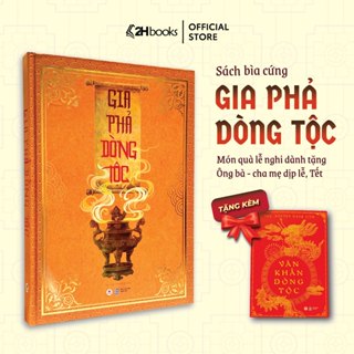  Sách Gia Phả Dòng Tộc bìa cứng Kèm Văn khấn Ghi chép Lưu trữ Gia Nhân Dòng Họ Gia Phả Tổ Tiên Sổ Gia Phả - 2H Books 