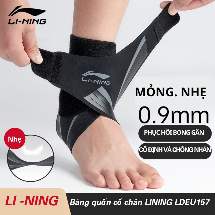 Băng quấn cổ chân thể thao LINING LQAL157, băng quấn cố định khớp hạn chế bong gân SP048