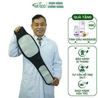 Đai Lưng Cột Sống Đá Nóng Hatoco Giúp Giảm Đau Lưng, Cột Sống, Thoát Vị Đĩa Đệm Hiệu Quả