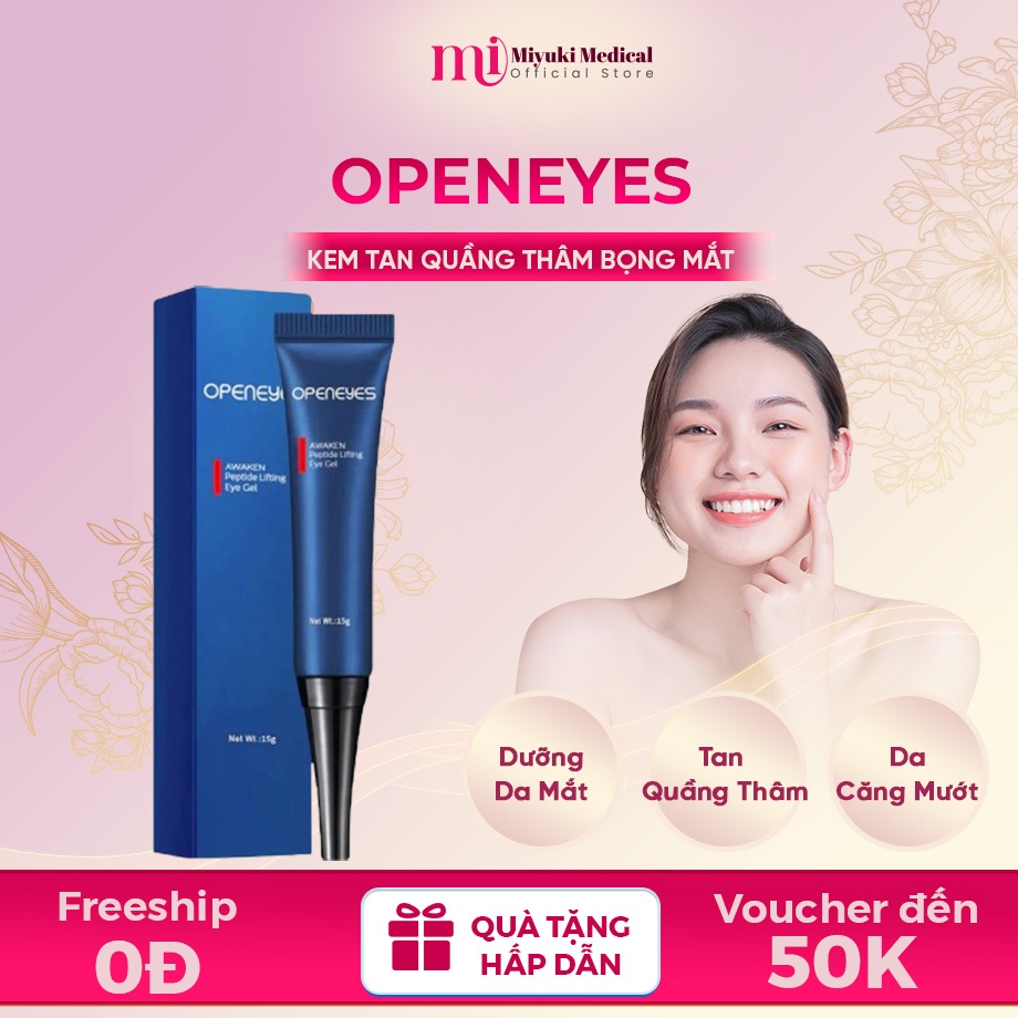 Kem Tan Quầng Thâm Bọng Mắt Openeyes - Kem Openeyes Dưỡng Ẩm Giúp Trẻ Hóa Da, Loại Bỏ Quầng Thâm, Bọng Mắt
