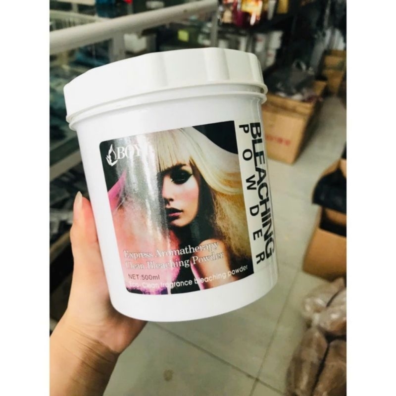 [Chuyên Salon] Bột Tẩy Tóc Hạt Xanh, Hạt Trắng Boyi 500g Hair Bleaching Powder, Anti-yellow Bleach P