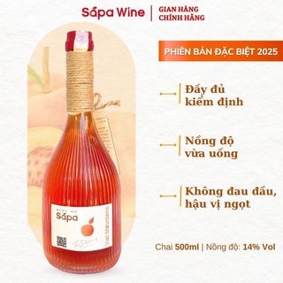 Rượu Mơ Má Đào VIP SAPA WINE - OCOP 3 Sao Đạt Chuẩn VIP 500ml