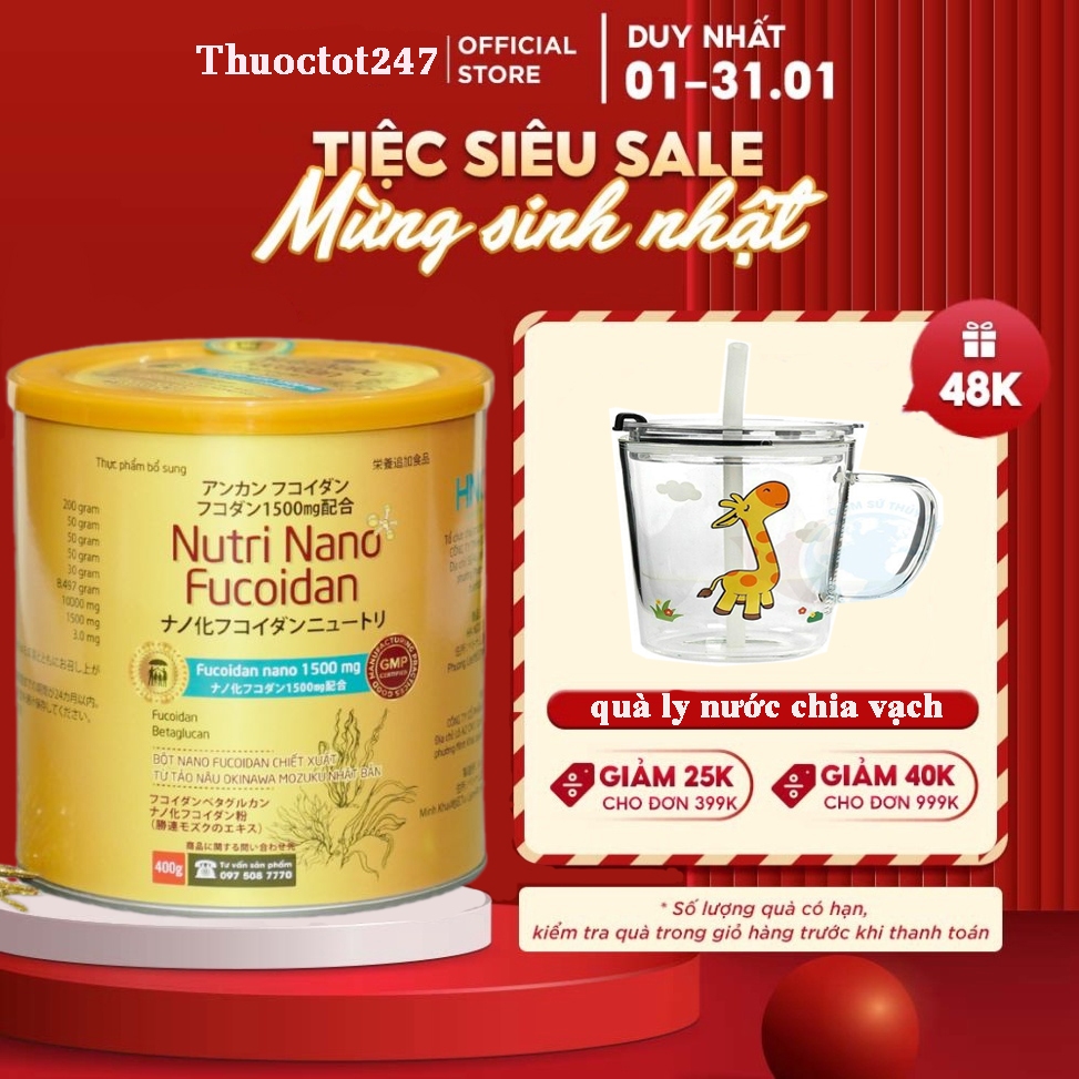 Nutri Nano Fucoidan - Cung cấp dinh dưỡng cho người bệnh