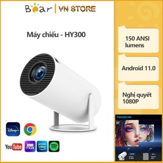 Máy chiếu mini 4K HY300/X8MAX Full HD WiFi6 Bluetooth5.0 Android11.0 xem phim Netflix YouTube