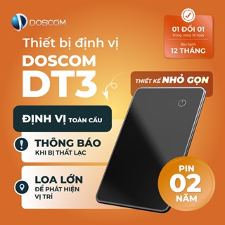 Thẻ Tìm Đồ Vật Thông Minh Doscom Tag - Tích Hợp Định Vị GPS Toàn Cầu - Dùng Cho Android và iOS - Thời Lượng Pin 2 Năm