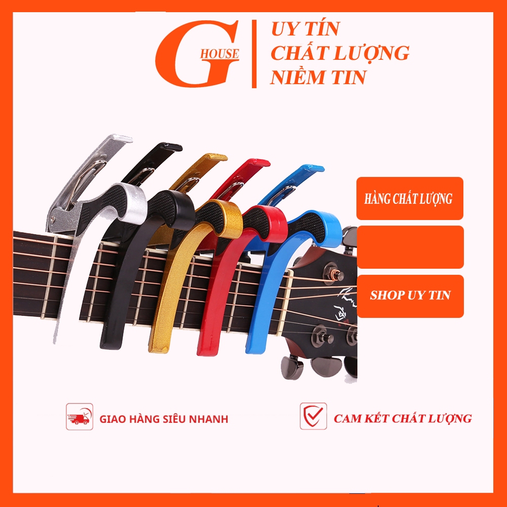 [Rẻ Vô Địch] Capo Guitar Acoustic, Ukulele | Capo kẹp tăng tone cho đàn Guitar, Ukulele