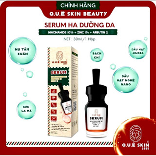 [ SẠM NÁM ] Serum dưỡng sáng, căng bóng nhà Quê Skin có Niacinamide 10%  + ZinC 1% + arbutim và nụ tầm xuân