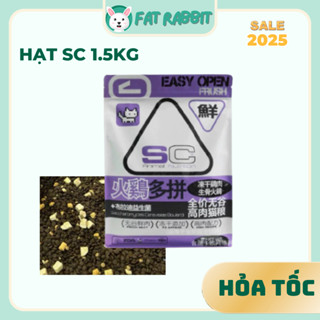 Hạt SC Animal Nutrition Túi 1,5kg (Cùng Cty Mister Donut) - Hạt Cho Mèo Topping Thịt Sấy