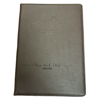 210 - CUỐN MENU - BÌA MENU DA 10-20 LÁ CAO CẤP( KT BÌA : 20x30cm)