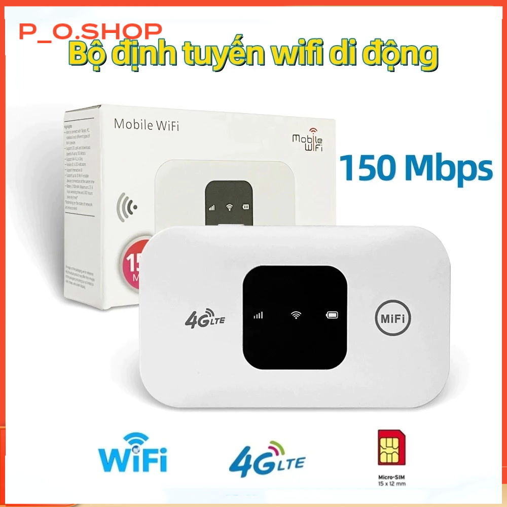 【🔥Rẻ】Bộ định tuyến không dây 4G WiFi di động Mini Bộ định tuyến không dây nhỏ gọn nhẹ