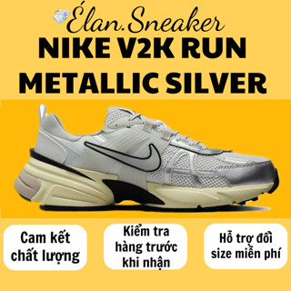 [Hàng chính hãng] Giày Nike V2K Run Metallic Silver Phong Cách Retro Phối Cho Nam Nữ