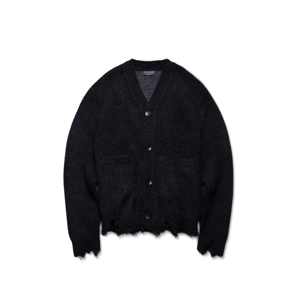  Áo len cardigan "GOLDIE GC KNIT" màu đen 