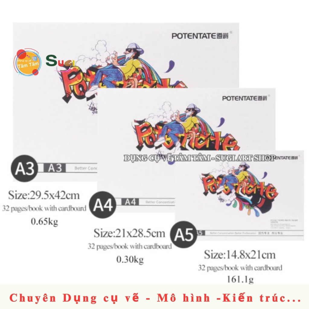 Sổ vẽ marker POTENTATE - POTENTATE Marker Pad [ Sugi art shop]