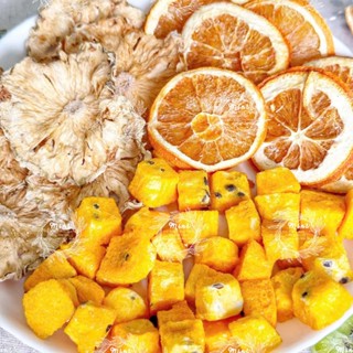 Combo 30 Gói Trà Detox Mix THƠM CAM CHANH DÂY + Tặng Bình Thủy Tinh (Trà hoa quả Sấy Khô - Trà Thảo Mộc) nhiều vị