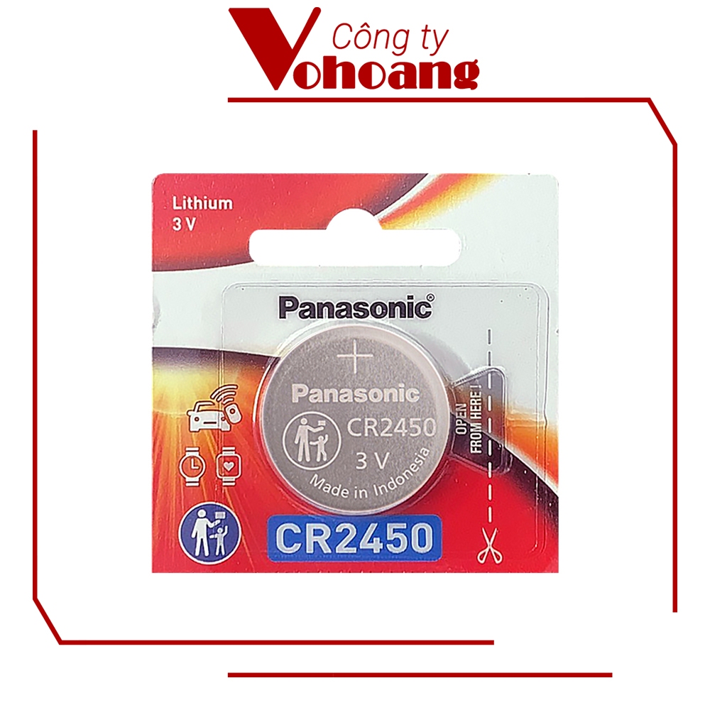 Pin nút CR2450 Panasonic - 1 viên