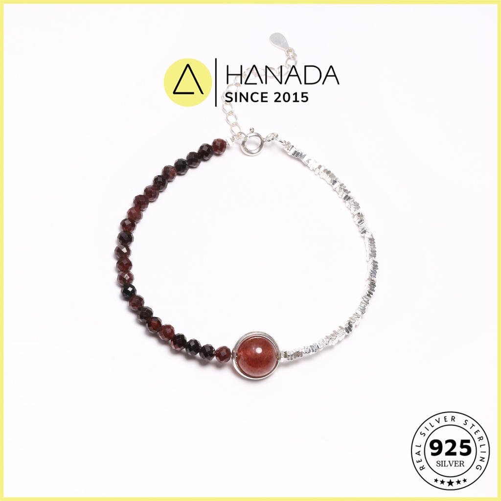 [BẠC 925-BH TRỌN ĐỜI] Lắc tay Bạc 925 Hanada Long Lanh 2352